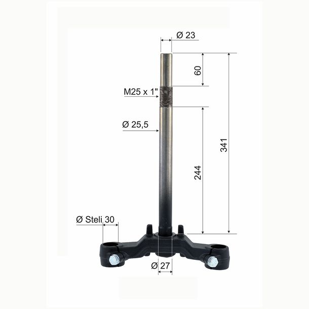 Front fork headset Mbk Booster Ng-Nitro/Aerox 50cc for stems 30mm