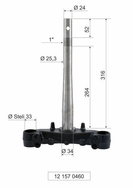 Front fork Honda Sh 125-150cc for stems 33mm
