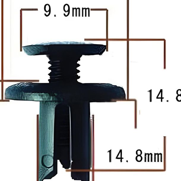 Rivets en plastique Rivets RMS pour Honda, 90683-GR1-003