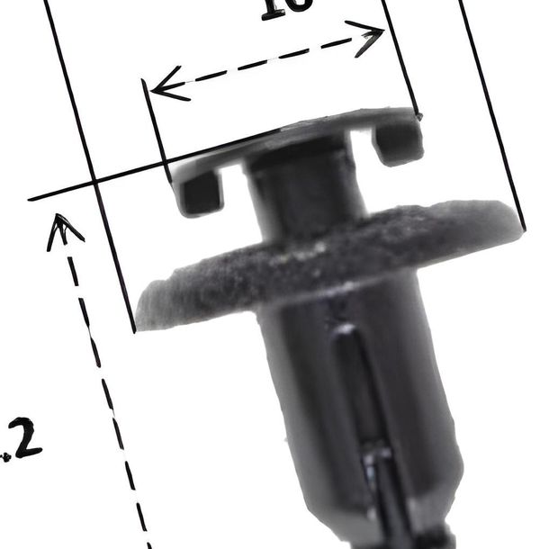 Rivets en plastique Rivets RMS pour Honda, 90683-MBW-003