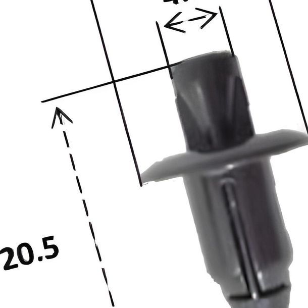 Plastikniete RMS Niete für Suzuki, 09409-06314-5PK – Bild 2