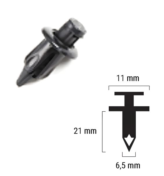 Plastikniete RMS Niete für Honda, 90654-MCA-000