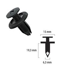 Plastikniete RMS Niete für Suzuki, 09409-07305-5PK