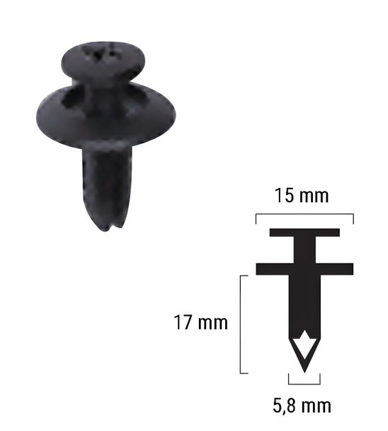Plastikniete RMS Niete für Suzuki, 09409-06313