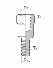 Adattatore per specchietto retrovisore RMS M8 da sinistra a M10 sinistro
