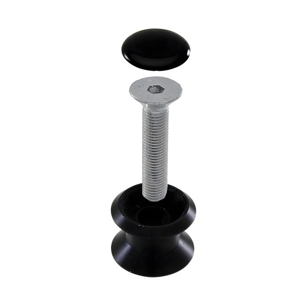 Support Reel RMS 10 mm, noir pour Kawasaki