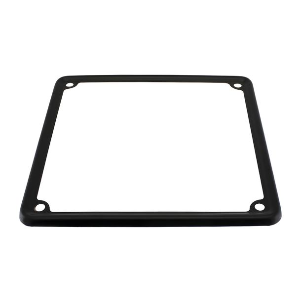 Support de plaque d'immatriculation RMS, laqué noir pour Vespa et vintage