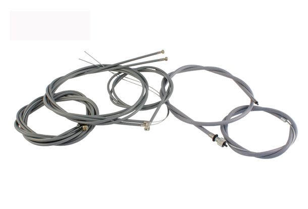 Jeu de câbles Bowden RMS, gris pour Piaggio Vespa 50-90cc