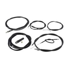 Bowden kabelset RMS, zwart, 8 stuks voor Lambretta Dl