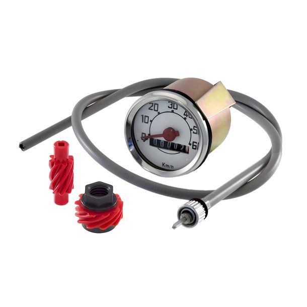 compteur de vitesse RMS 60km/h, rond pour Piaggio Vespa 50