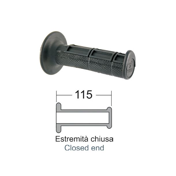 Griffe RMS Strong Griff, 115mm universal, PVC, schwarz