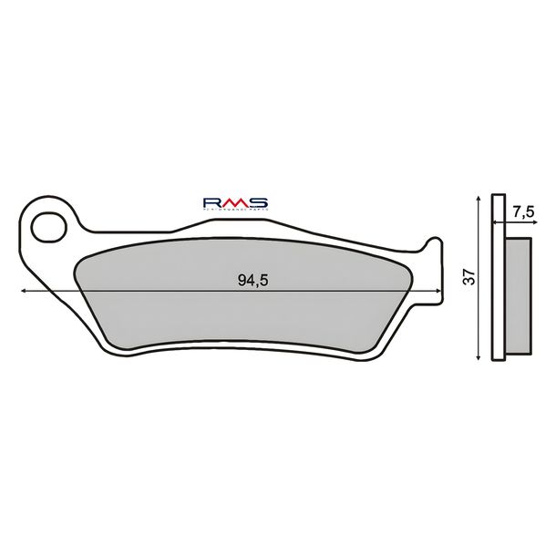 front brake pads RMS for MBK Skyliner/Yamaha Majesty 125cc