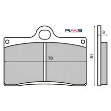 pastiglie freno anteriori RMS per Aprilia RS 250cc
