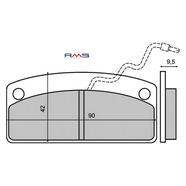 pastillas de freno RMS para microcoches