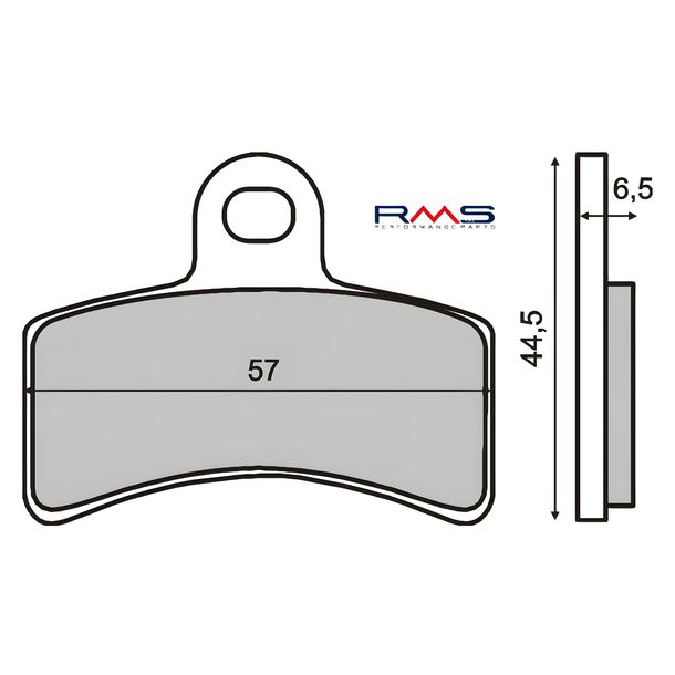 Bremsbeläge RMS organisch für Gas Gas 125-200-250ccm