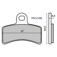plaquettes de frein RMS organiques pour gaz 125-200-250cc