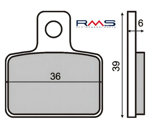 pastiglie freno posteriori RMS per Montesa/Scorpa/Sherco