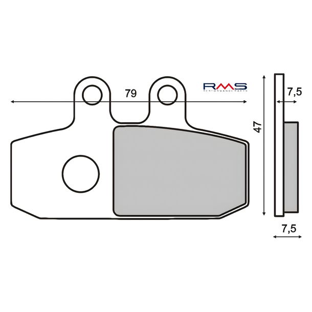 plaquettes de frein avant RMS organiques pour Aprilia Atlantic 500cc