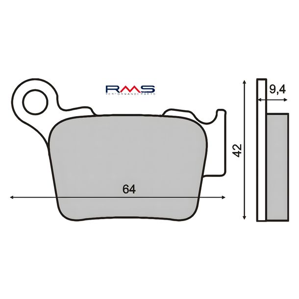 plaquettes de frein RMS pour Cross Husqvarna CR 125-250cc