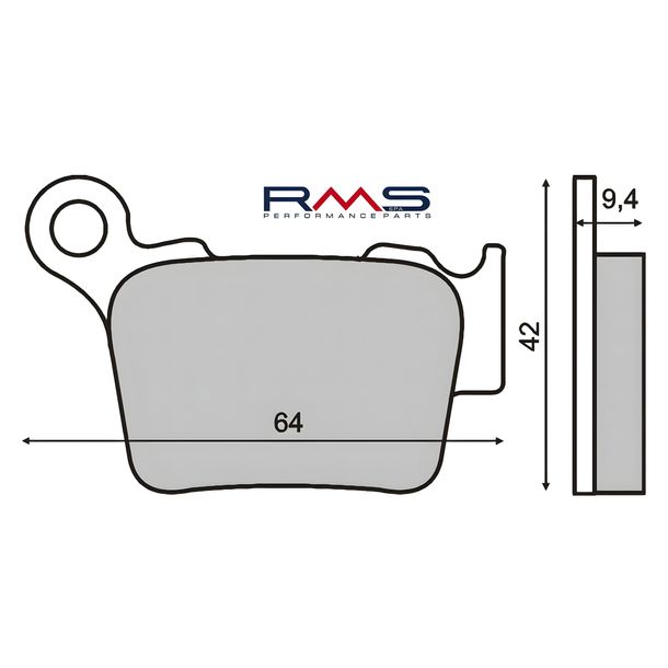 Bremsbeläge RMS für Husqvarna Wr 125-250ccm