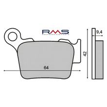 Brzdové destičky RMS pro Husqvarna Wr 125-250ccm