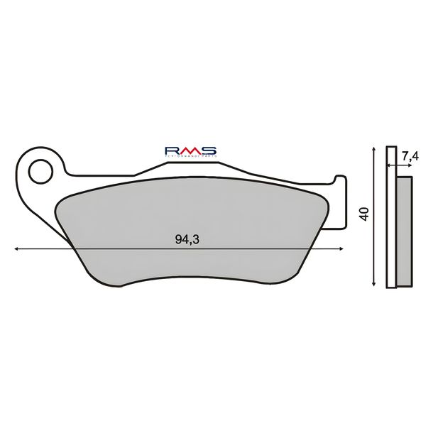 pastillas de freno delanteras RMS orgánicas para Yamaha X-max 250cc