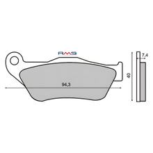 pastiglie freno anteriori RMS organiche per Yamaha X-max 250cc