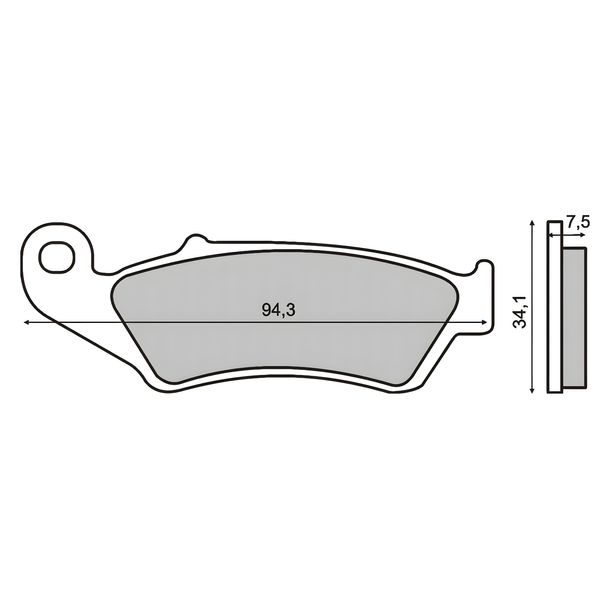 plaquettes de frein avant RMS pour Super Motard Suzuki/Yamaha