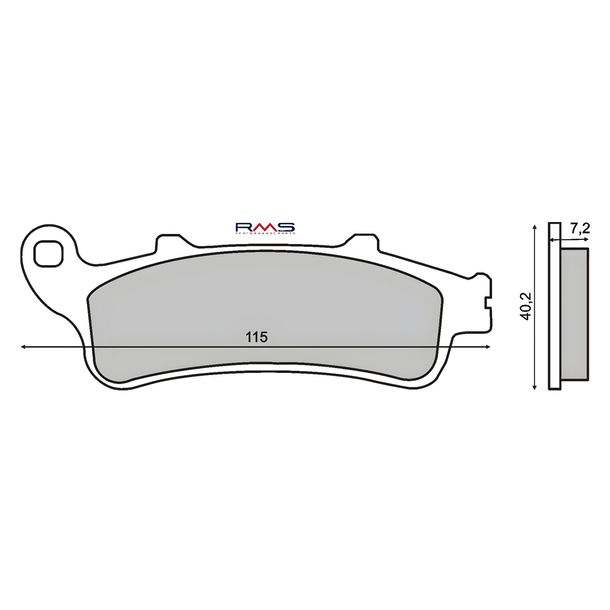 Bremsbeläge vorne RMS organisch für Honda ST 1100 Pan europäisch Bj. 1997>