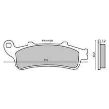 Bremsbeläge vorne RMS organisch für Honda ST 1100 Pan europäisch Bj. 1997>