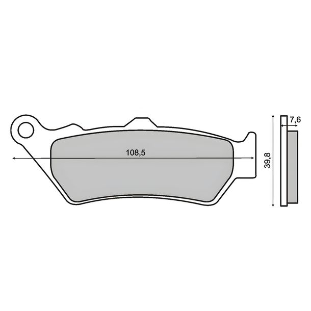 Organic front brake pads Ducati Sport 1000cc