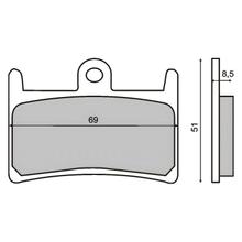 pastiglie freno anteriori RMS per Yamaha 250 T-Max anno 2008-11