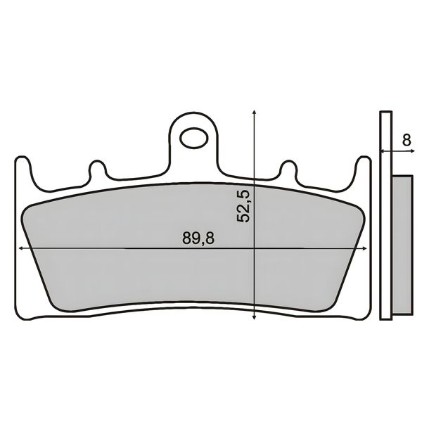 plaquettes de frein avant RMS pour Suzuki GSX 1400 année 2001-05