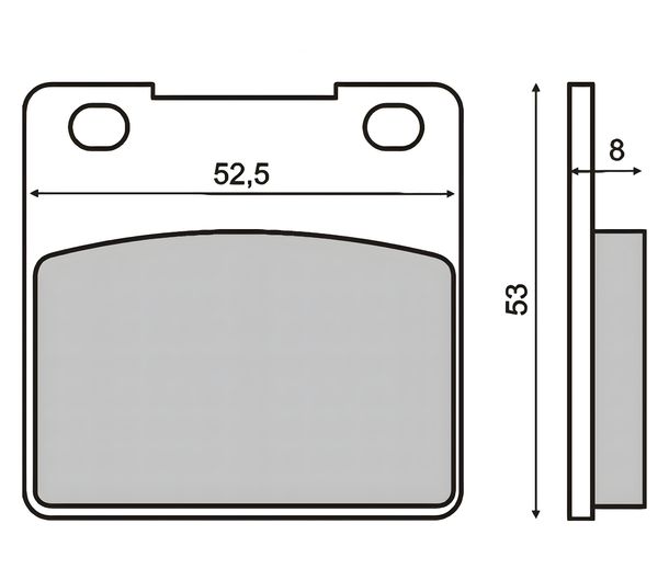 Rear brake pads Kawasaki Zx 12R 04-05