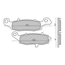 Pastilhas de Freio Dianteiras RMS para Kawasaki ZR-7 750ccm