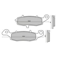 pastillas de freno delanteras RMS para Suzuki SV 650 S