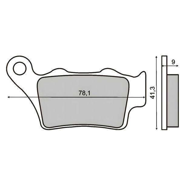 plaquettes de frein arrière RMS pour Honda CB 500 S année 1999>