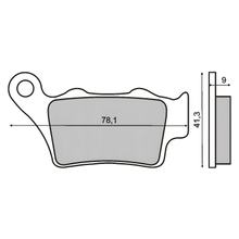 pastiglie freno posteriori RMS per Honda CB 500 S anno 1999>