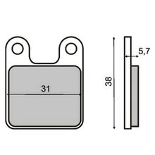 Pastilhas de Freio Dianteiras / Traseiras RMS para Minimoto Polini