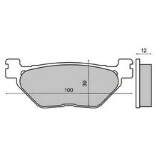 pastiglie freno posteriori RMS organiche per Yamaha T-Max 500cc