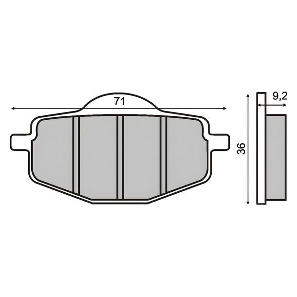 Bremsbeläge vorne RMS für MBK Flame 125ccm