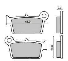 Pastilhas de Freio Traseiras RMS Orgânicas para Yamaha YZ 125ccm