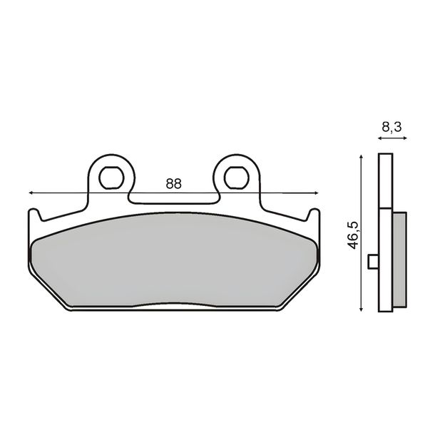 pastiglie freno posteriori RMS per Suzuki Burgman 400cc anno 2007>
