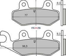 pastiglie freno anteriore/posteriore RMS per Peugeot Geopolis/Satelis 125-250cc