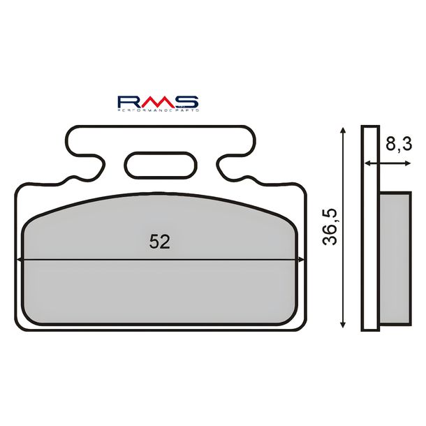 plaquettes de frein avant RMS non homologuées organiques pour SYM Mio 50cc