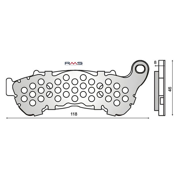 Not homologated organic front brake pads Honda Sh 300cc with plate