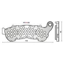 pastiglie freno anteriori RMS non omologate organiche per Honda SH 300cc con piastra