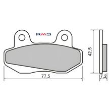 pastillas de freno RMS para Honda Wave 110cc