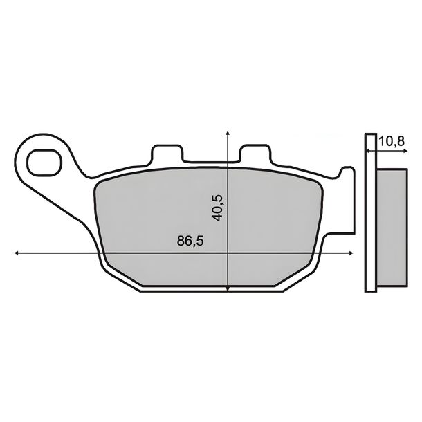 Pastilhas de Freio Traseiras RMS para Honda Pantheon 125-150ccm Ano 2003>