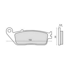 plaquettes de frein avant RMS pour Honda CN 250cc